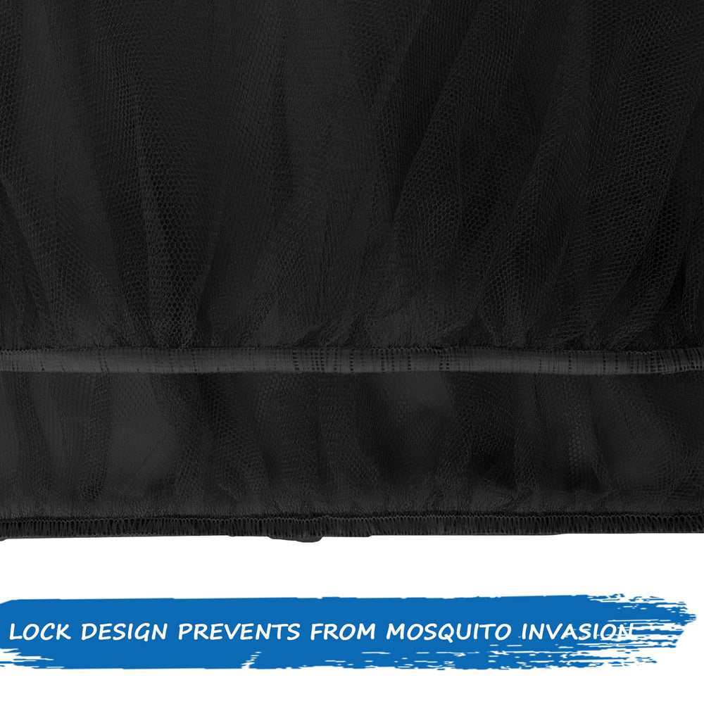 Coldwind stroller mosquito net with elastic band for a snug, secure fit