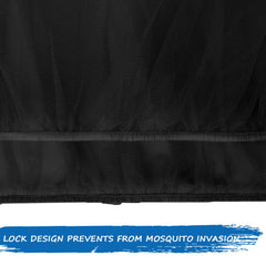 Coldwind stroller mosquito net with elastic band for a snug, secure fit