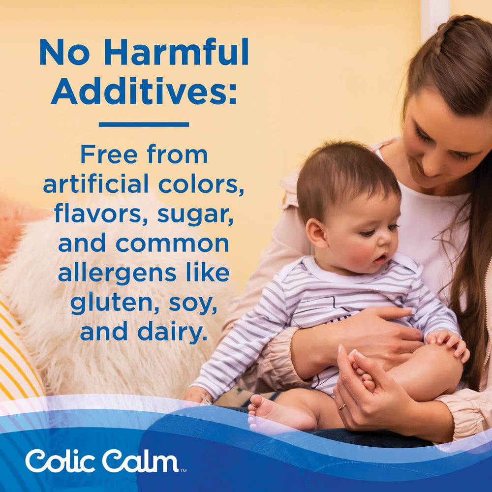 Colic Calm baby gas relief supports comfort during crying episodes.