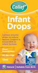 Colief Infant Drops dropper application showing precise feeding dosing.