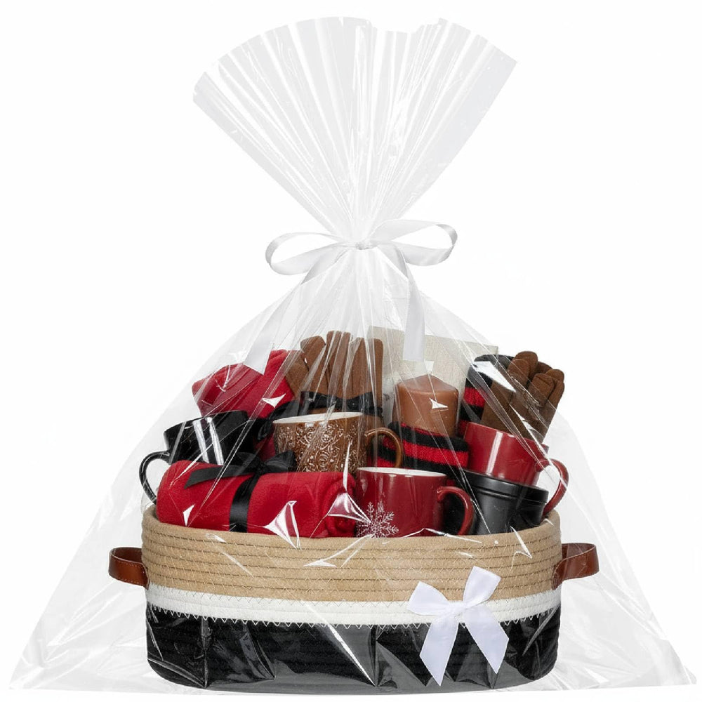 Colingmill large black gift basket ideal for festive presentations