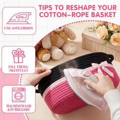Colingmill decorative rope basket used for stylish storage in home