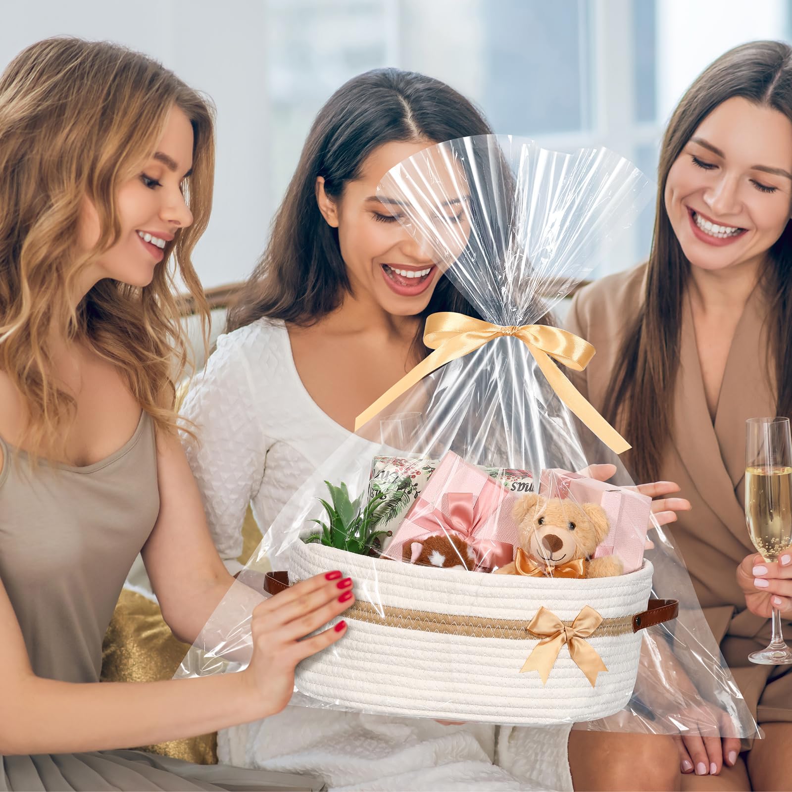 Colingmill gift basket decorative weave adds stylish home decor appeal