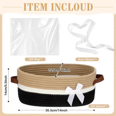Colingmill gift basket with wrapping set and clear bag for instant presentation