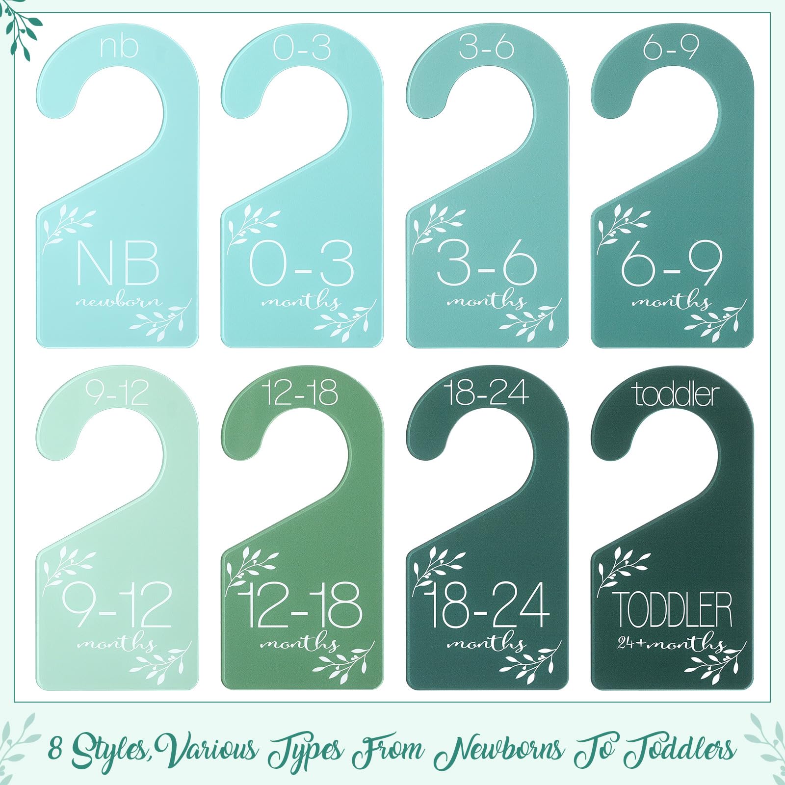 Green acrylic Colingmill dividers for durable nursery organization.