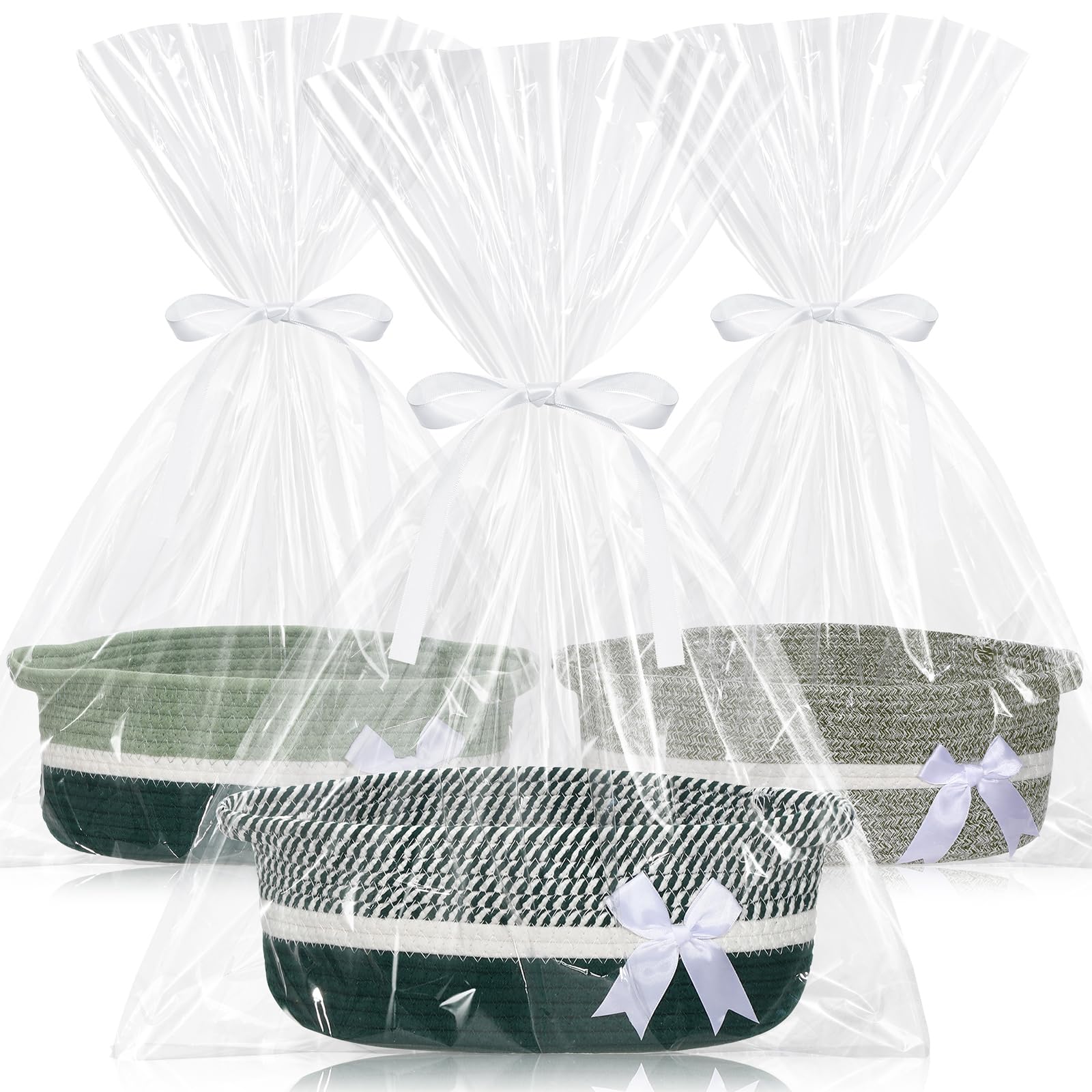 Colingmill green woven centerpiece creates a warm holiday display.