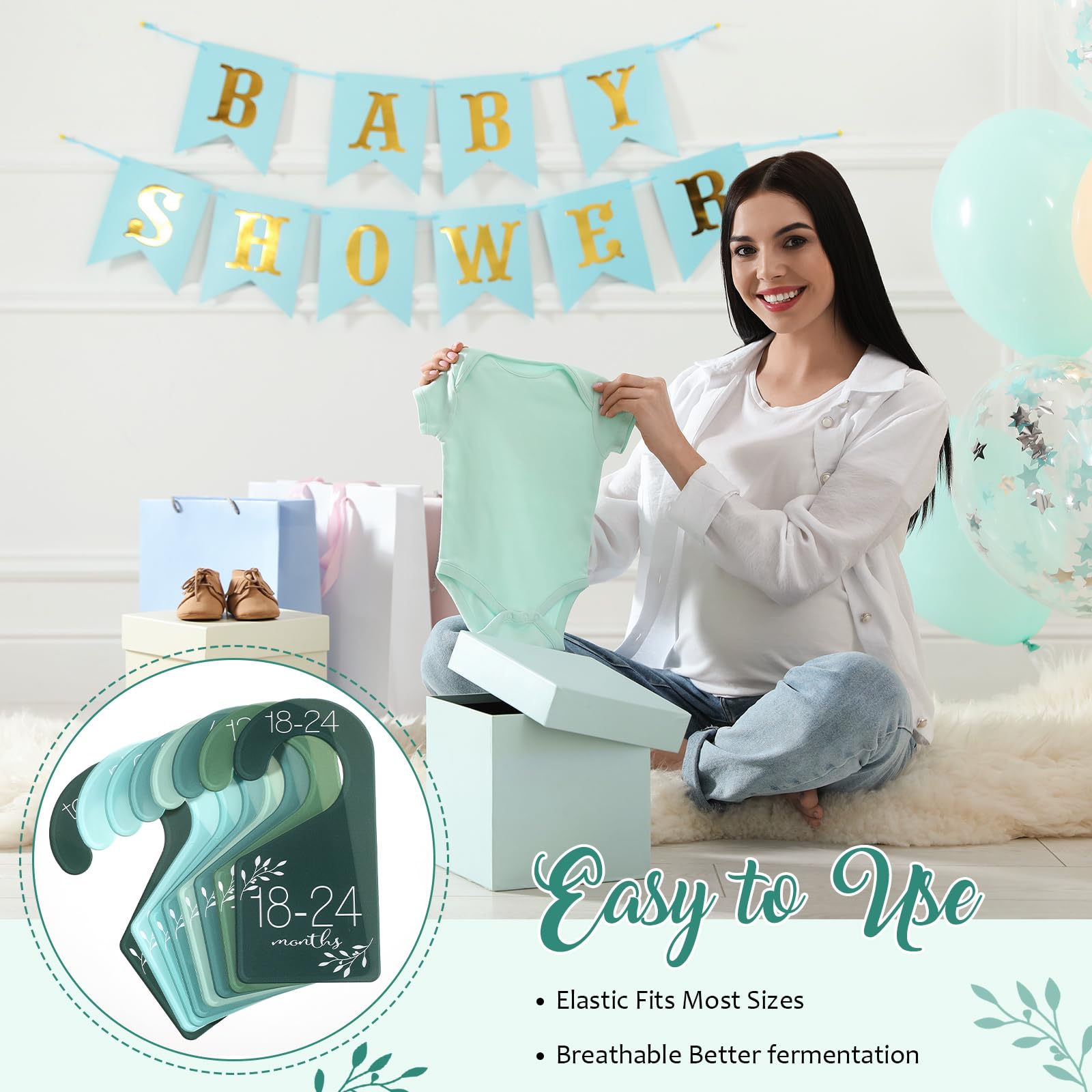 Colingmill infant clothes divider helps sort outfits with ease.