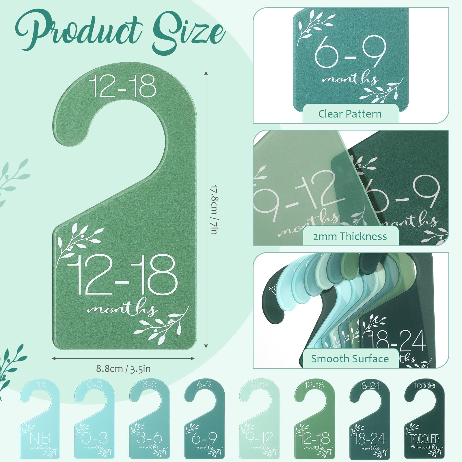 Colingmill nursery wardrobe organizers simplify outfit planning.