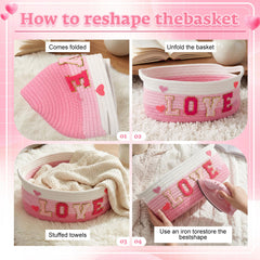 Colingmill Valentine basket includes gift bags for easy wrapping.