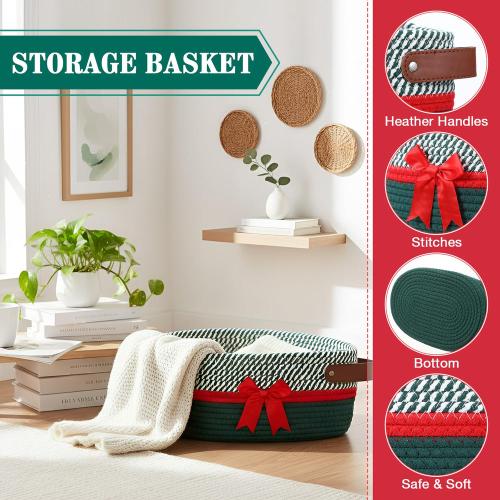 Colingmill Valentine basket cotton rope weave, durable yet soft texture