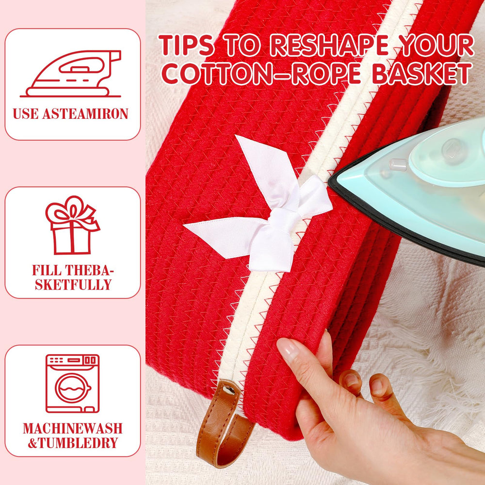 Colingmill DIY gift basket in red, ideal for personalized sets.