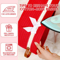 Colingmill DIY gift basket in red, ideal for personalized sets.