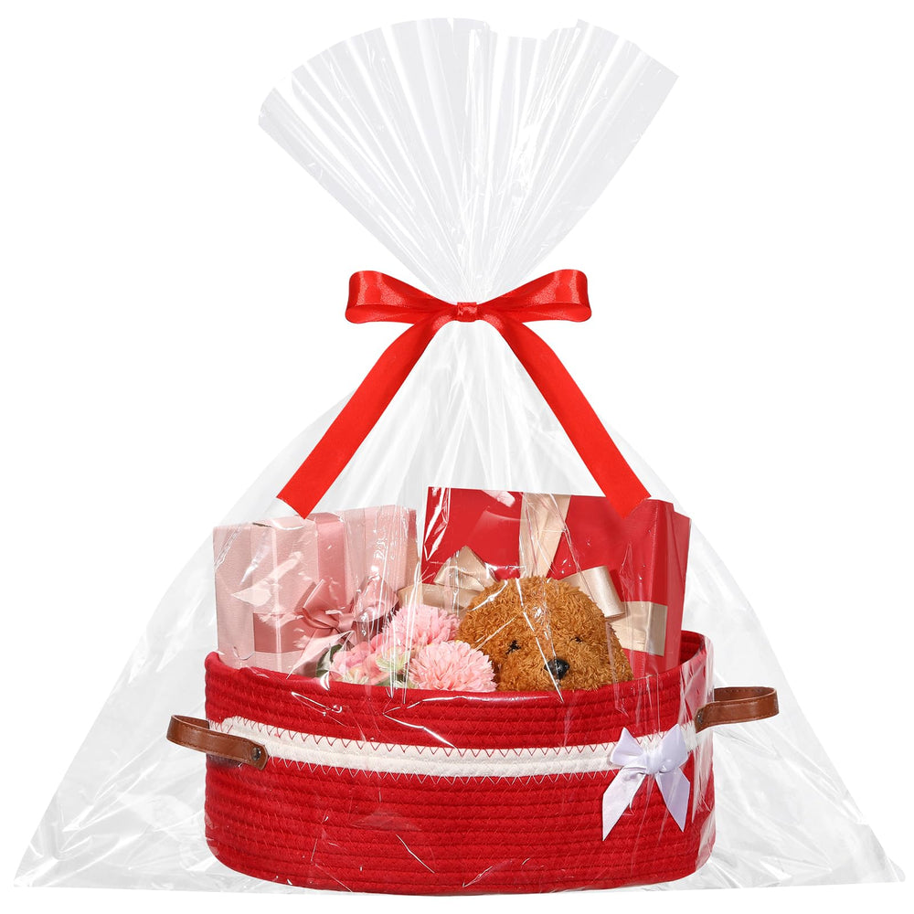 Colingmill basket with leather handles, enhanced weight bearing for easy transport.