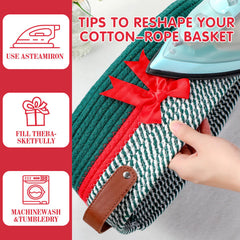 Colingmill Valentine basket leather handle close-up, easy to carry