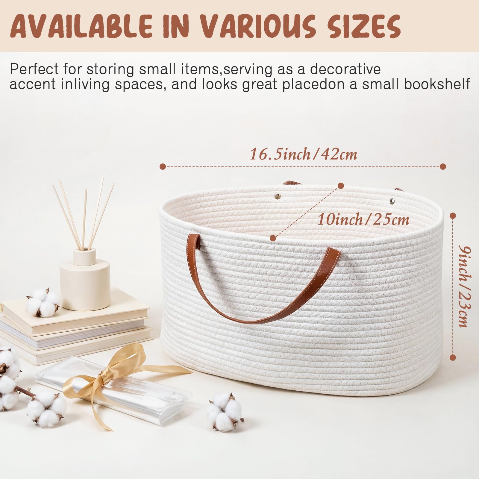 Colingmill woven basket with open mouth for easy access to contents.