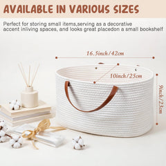 Colingmill woven basket with open mouth for easy access to contents.