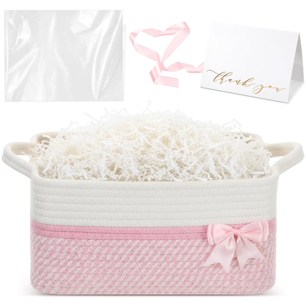 Colingmill woven cotton rope basket showcases durable, reusable design.