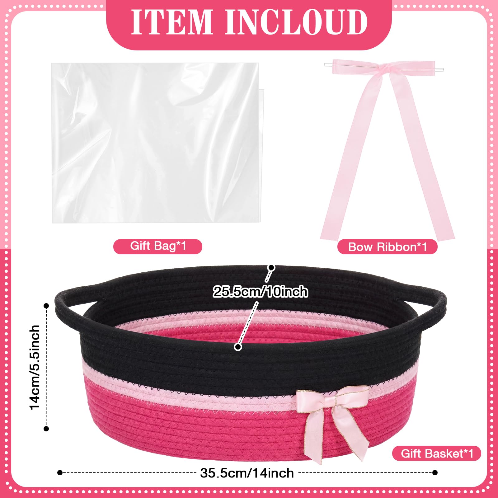 Colingmill gift basket with handles for easy carrying and moving