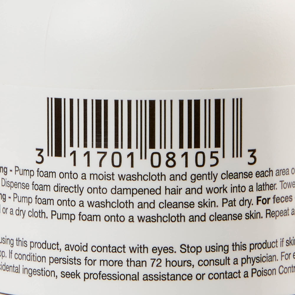 Coloplast Bedside Care Foam rinse-ready foam prepares skin for a clean rinse.