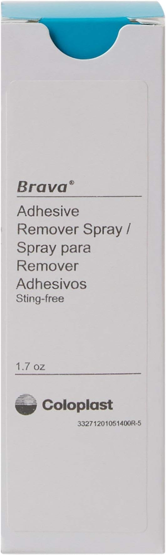 Coloplast Brava Adhesive Remover spray application eases residue removal
