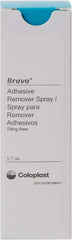 Coloplast Brava Adhesive Remover spray application eases residue removal