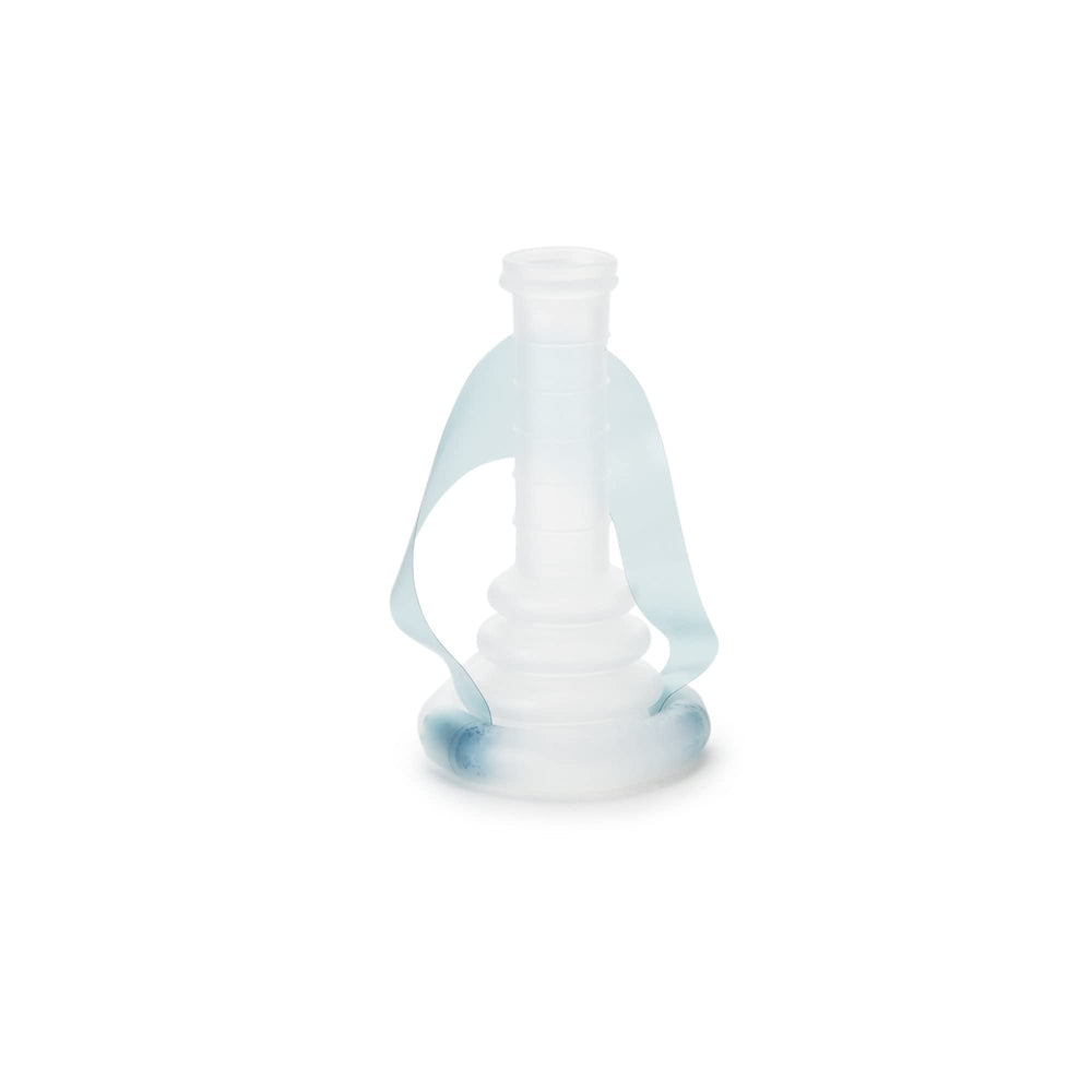 User-friendly external catheter shown being worn discreetly under clothing.