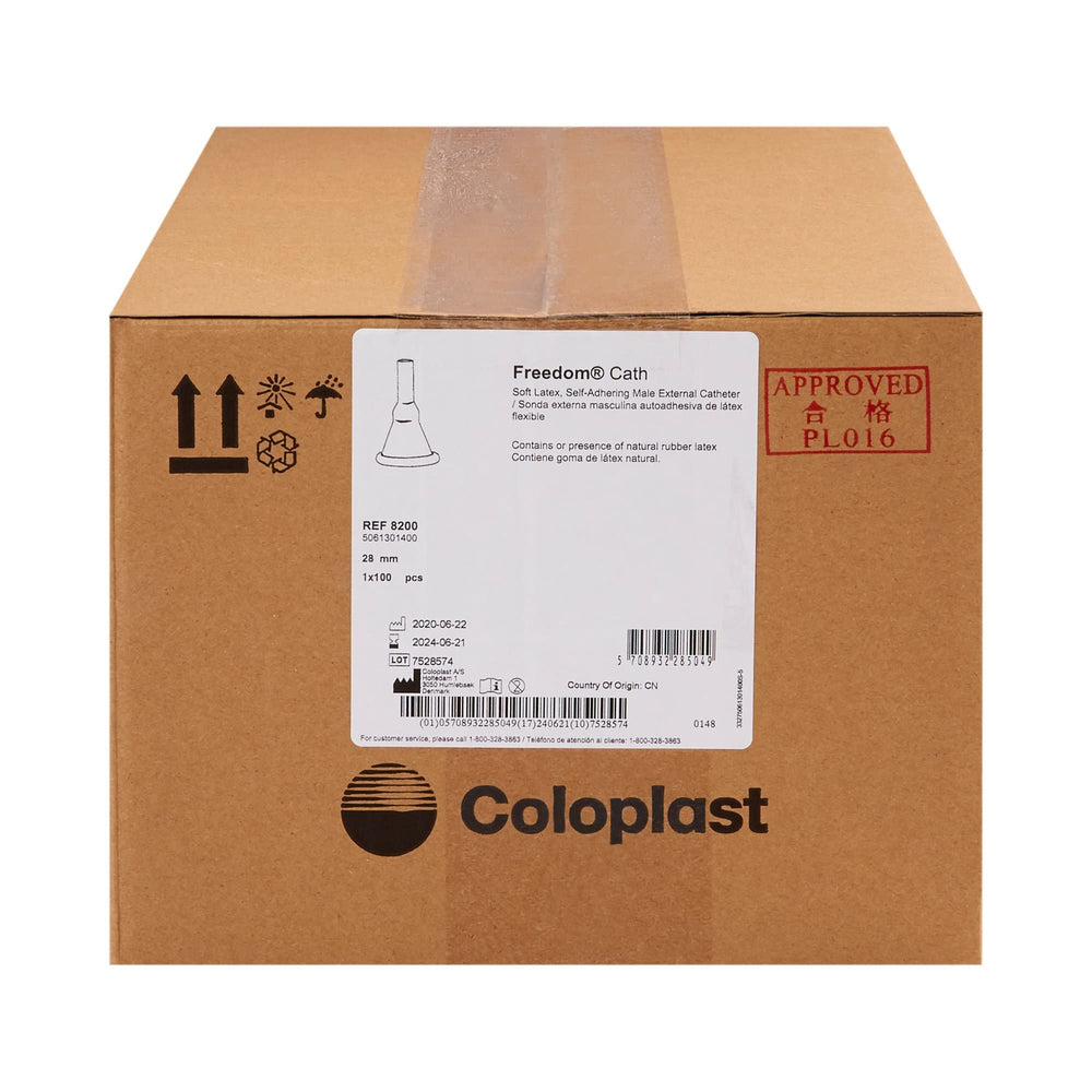 Coloplast Freedom Cath box of 100 for convenient daily use.