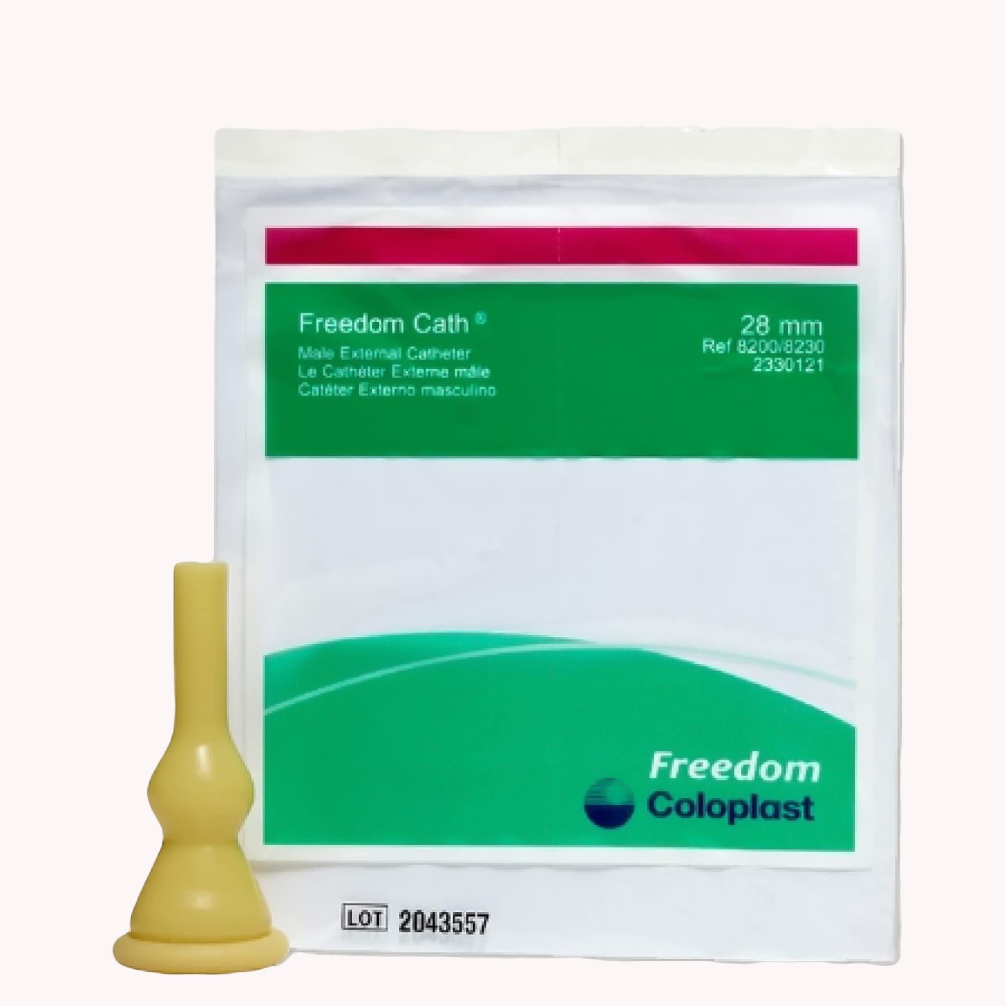 Coloplast Freedom Cath self-adhesive design for secure all-day wear.