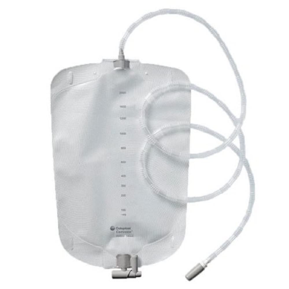 Coloplast Moveen night drainage bag 2000 ml, sterile packaging, ideal for overnight drainage use.