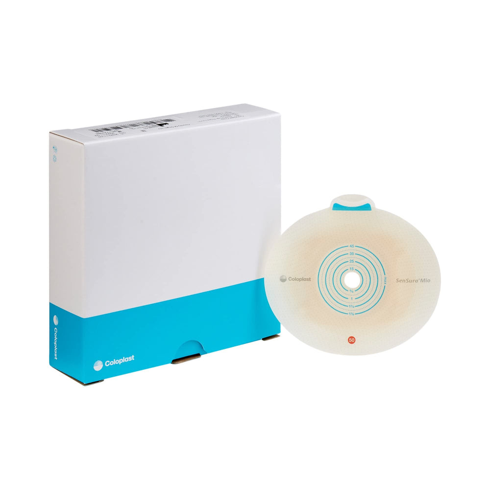 Coloplast SenSura Mio Click barrier with 50 mm flange for secure, discreet fit.