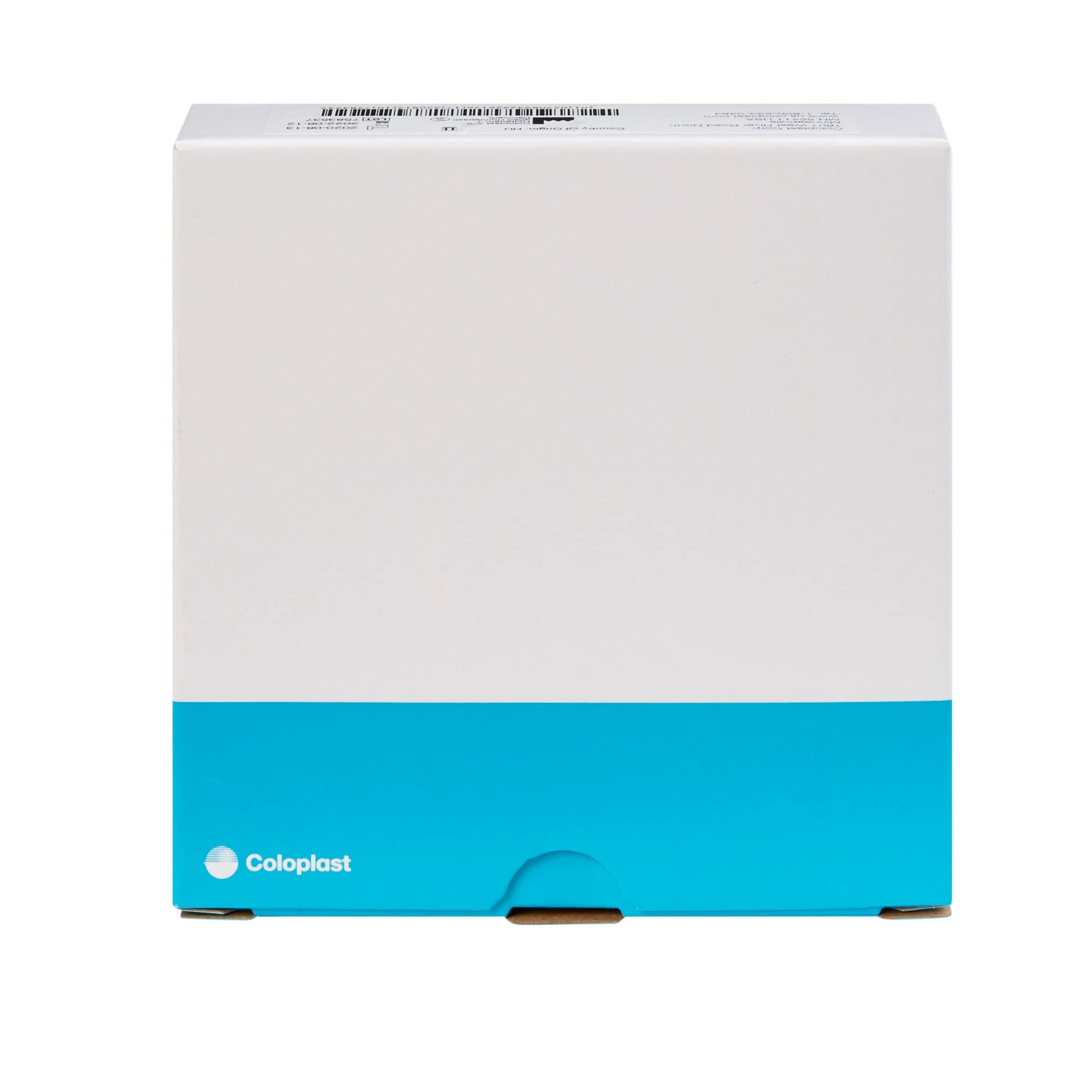 Coloplast SenSura Mio Click, trim-to-fit barrier, side view showing flexible elastic adhesive
