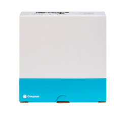 Coloplast SenSura Mio Click, trim-to-fit barrier, side view showing flexible elastic adhesive