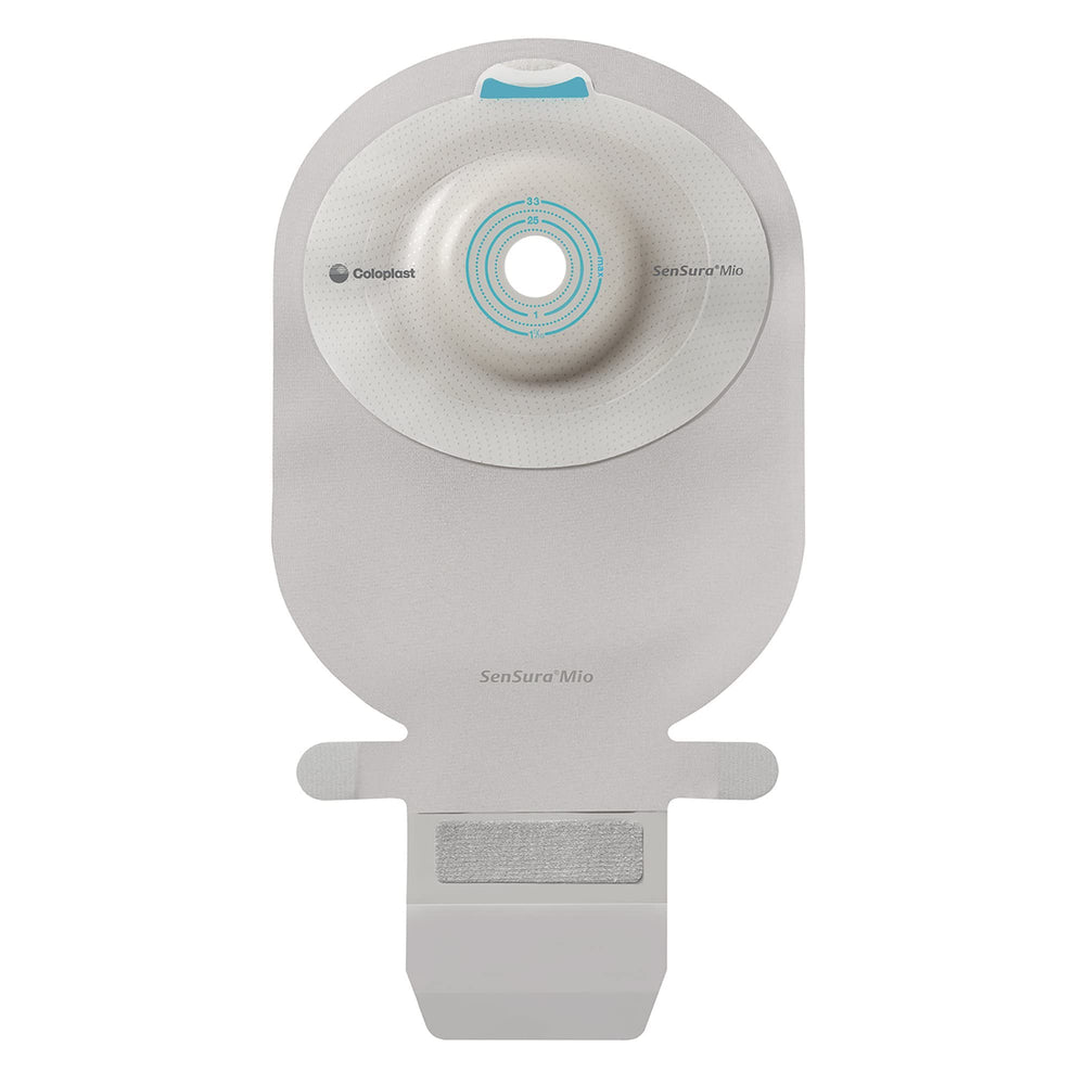 Coloplast SenSura Mio Convex filtered ostomy pouch with 11-inch length for secure, drainable ostomy care