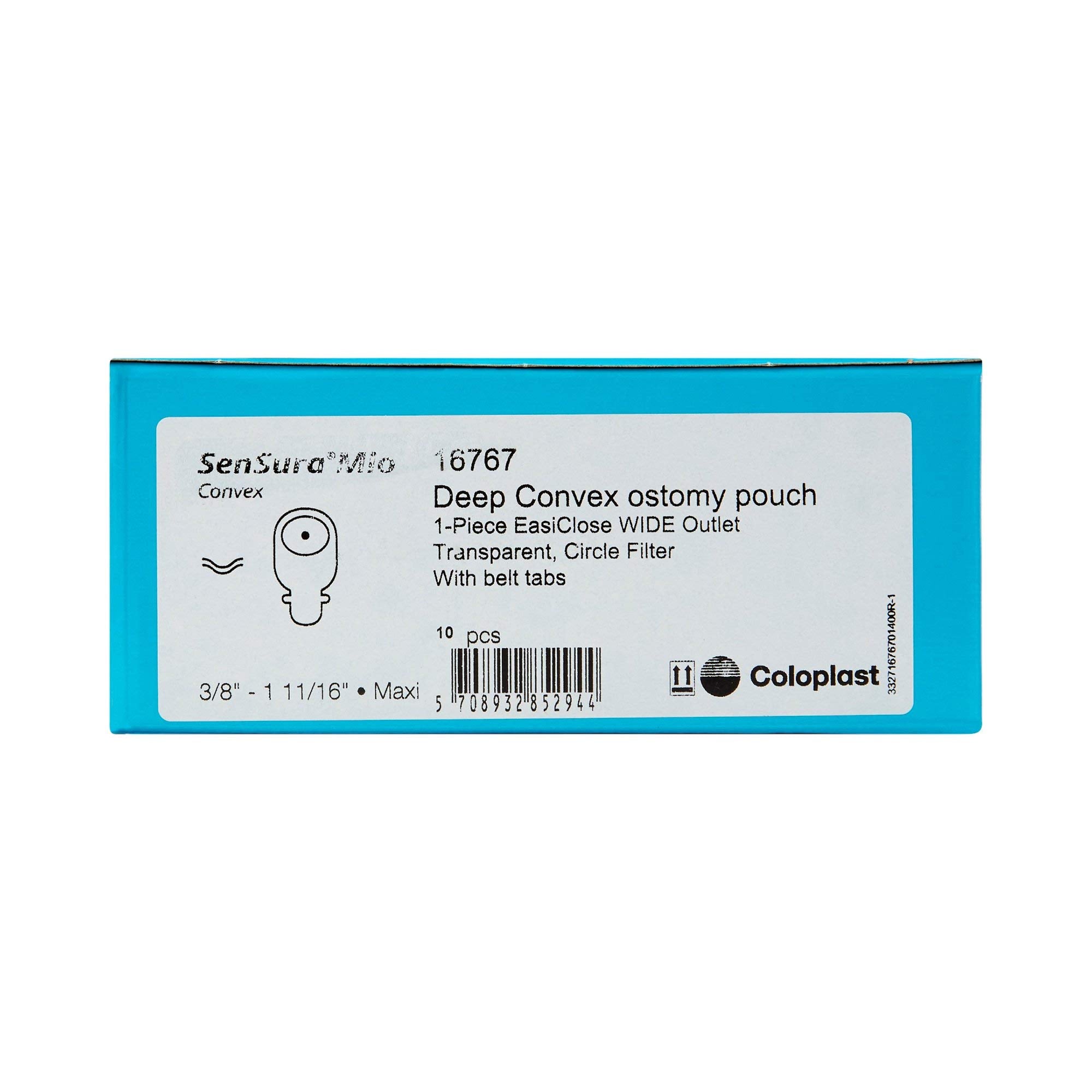 Coloplast SenSura Mio convex ostomy pouch trim-to-fit option for customized comfort.