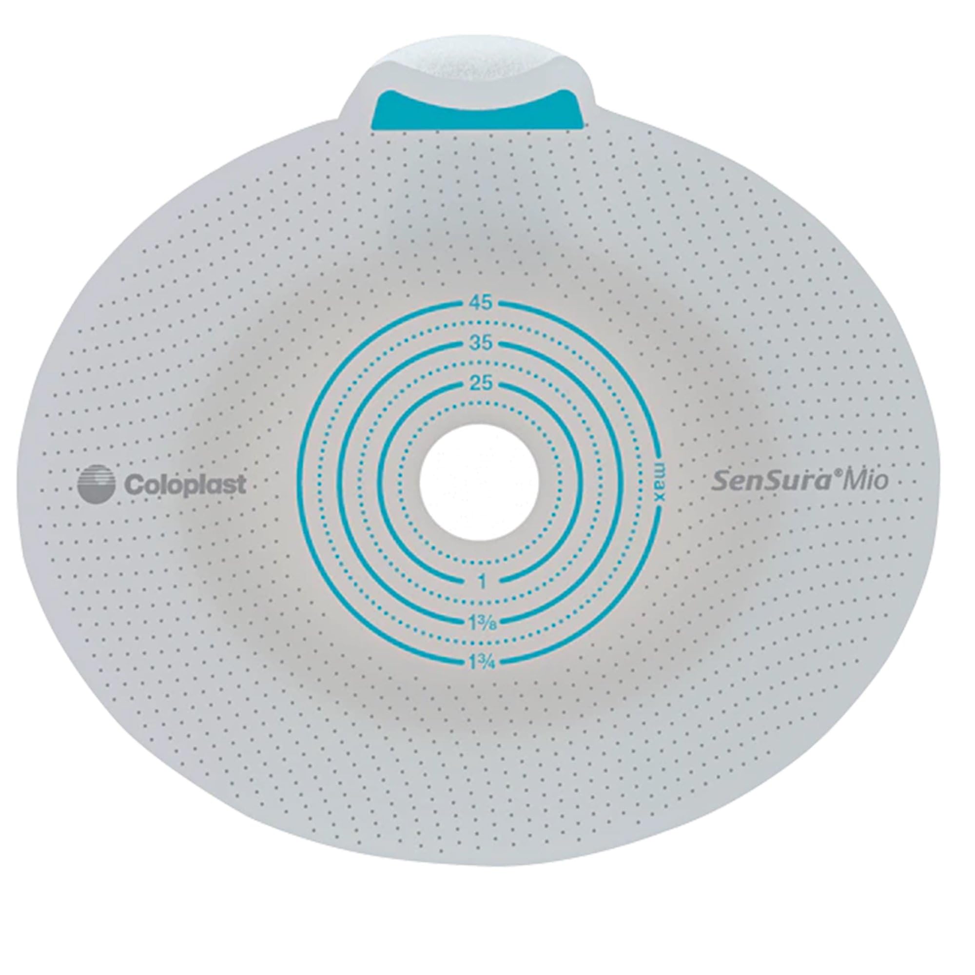 Coloplast SenSura Mio Flex 70mm barrier image shows flexible flange for secure daily wear.
