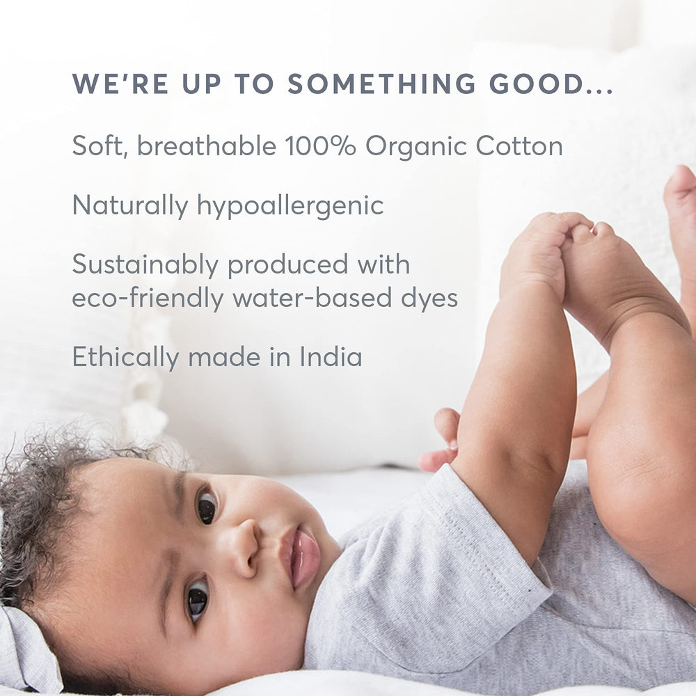 Colored Organics bow wrap, machine-washable for easy care.
