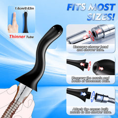 ColorfulParadise enema fits most shower hoses for easy water flow.