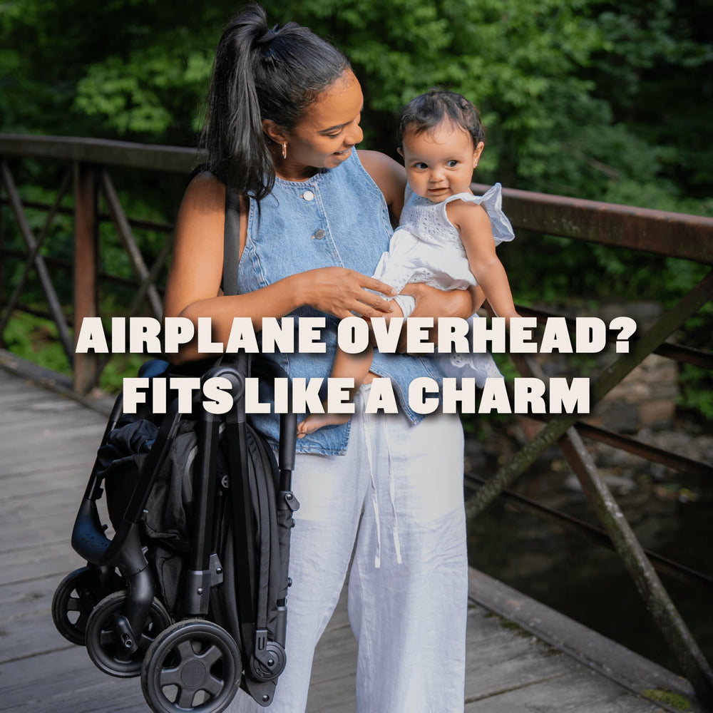 Colugo Compact Stroller+ UPF 50+ canopy shields sunny days