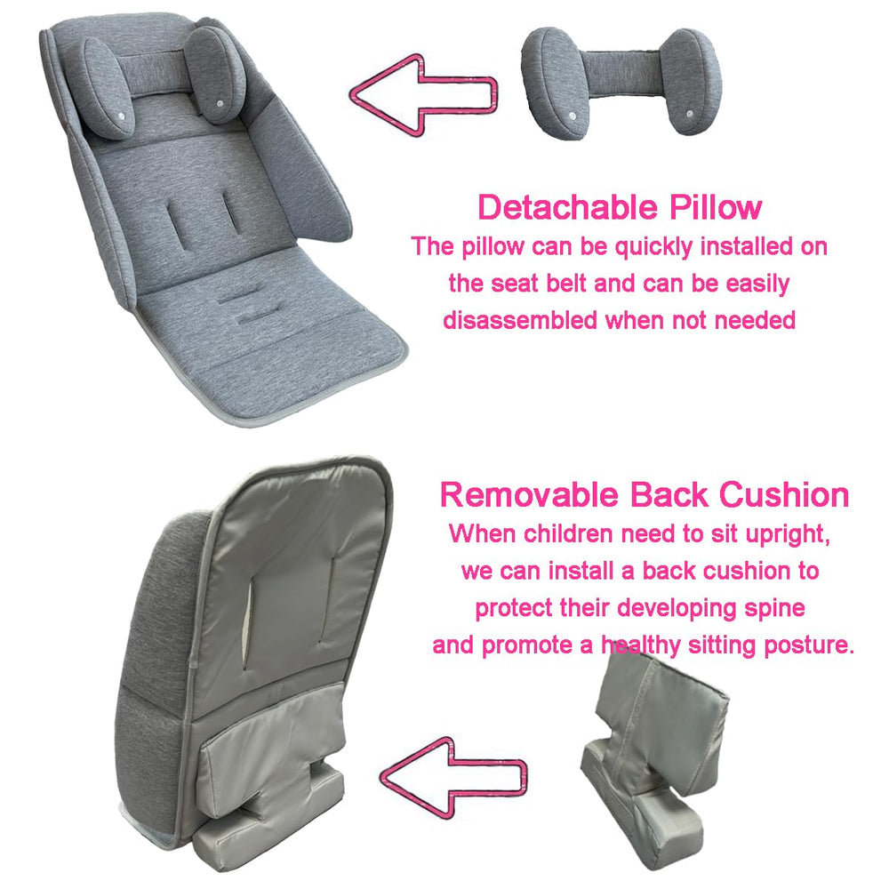 Colukii packaging includes insert seat, head pillow and wedge support