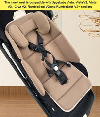 Colukii wedge back cushion offers ergonomic support for newborns and smaller infants.