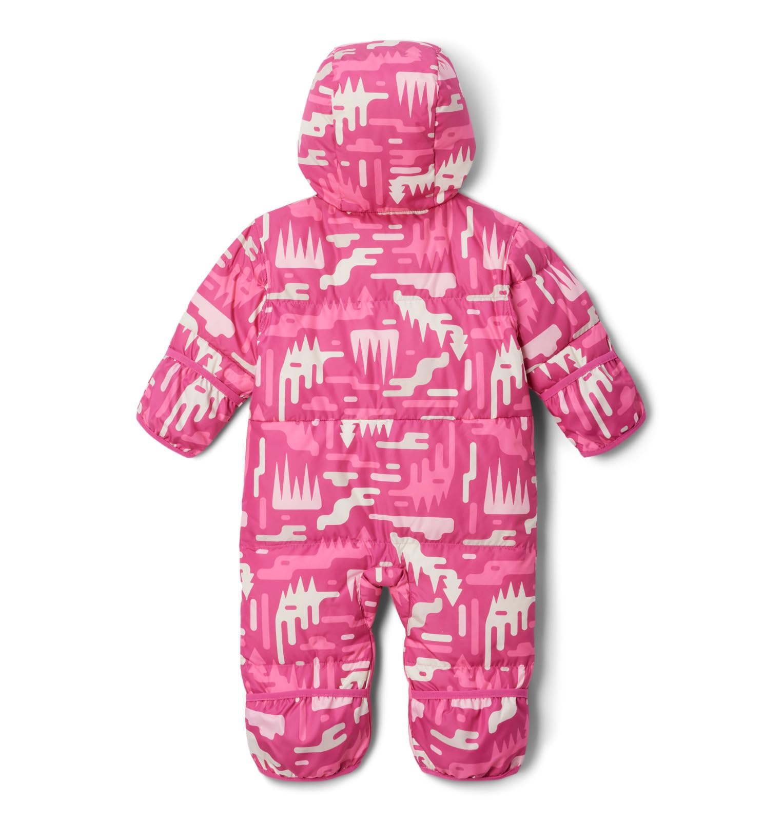 Columbia Snuggly Bunny II bunting down insulation close-up showing 450-fill warmth