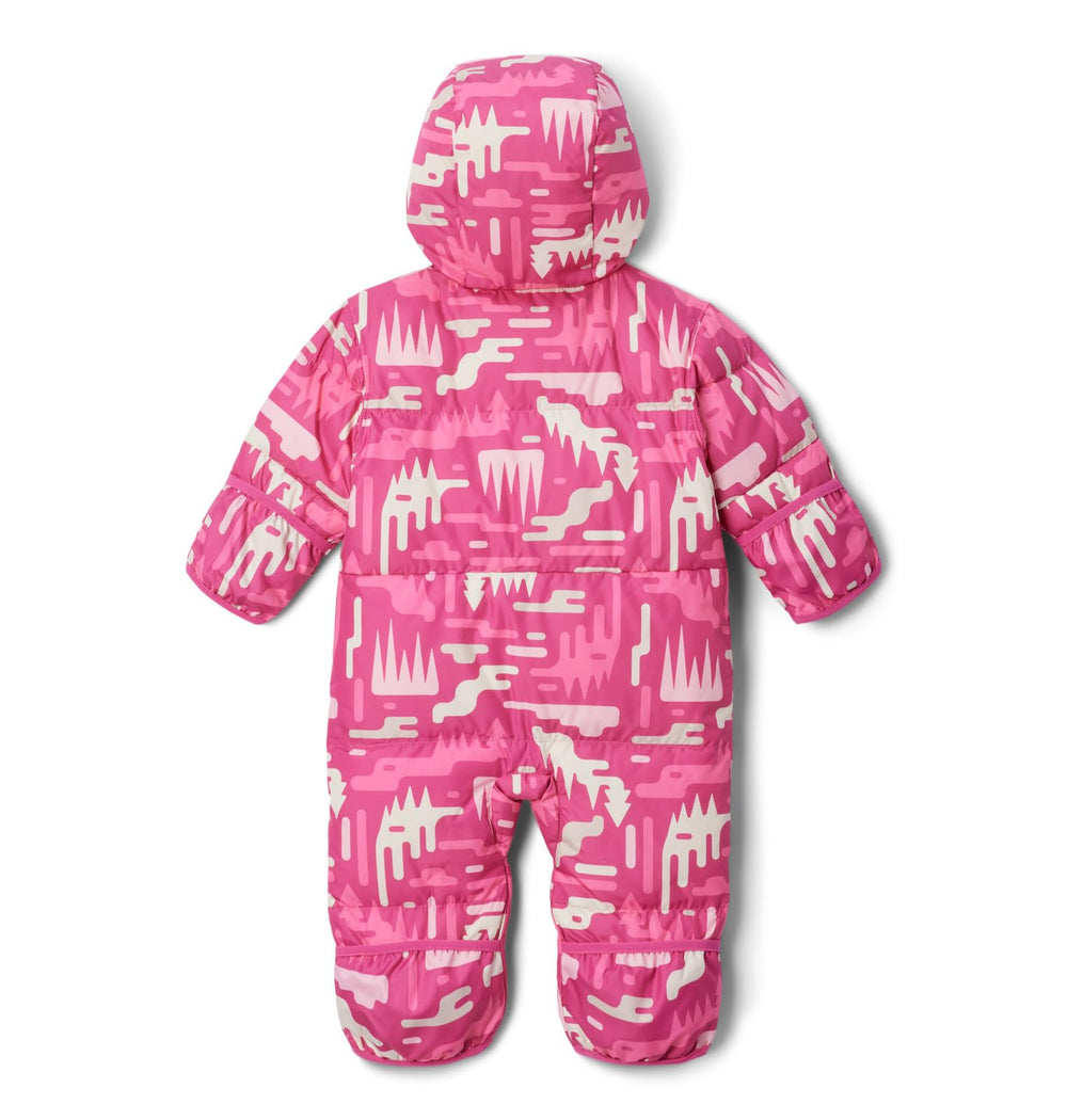 Columbia Snuggly Bunny II bunting down insulation close-up showing 450-fill warmth