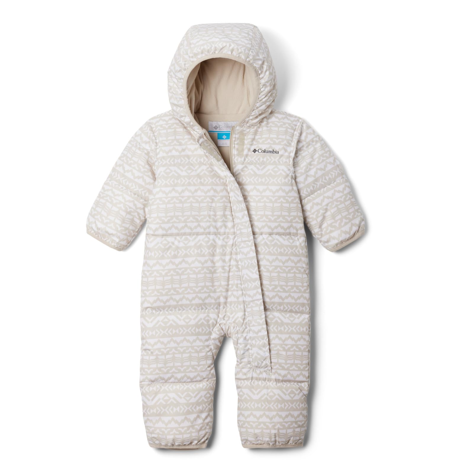 Columbia Baby Snuggly Bunny II bunting hood view, cozy warmth with fleece lining.