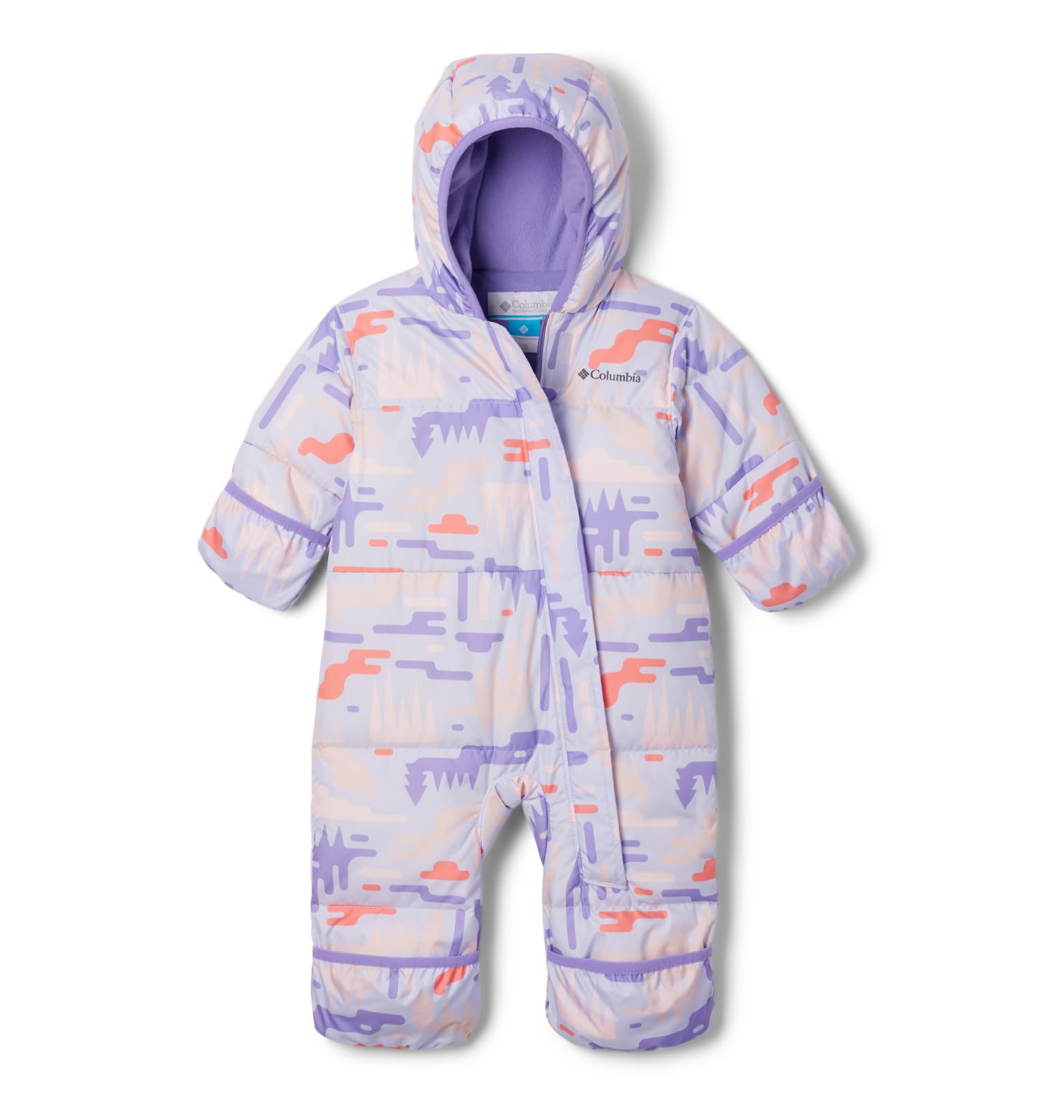 Columbia Snuggly Bunny II bunting fold-over cuffs keep tiny hands warm