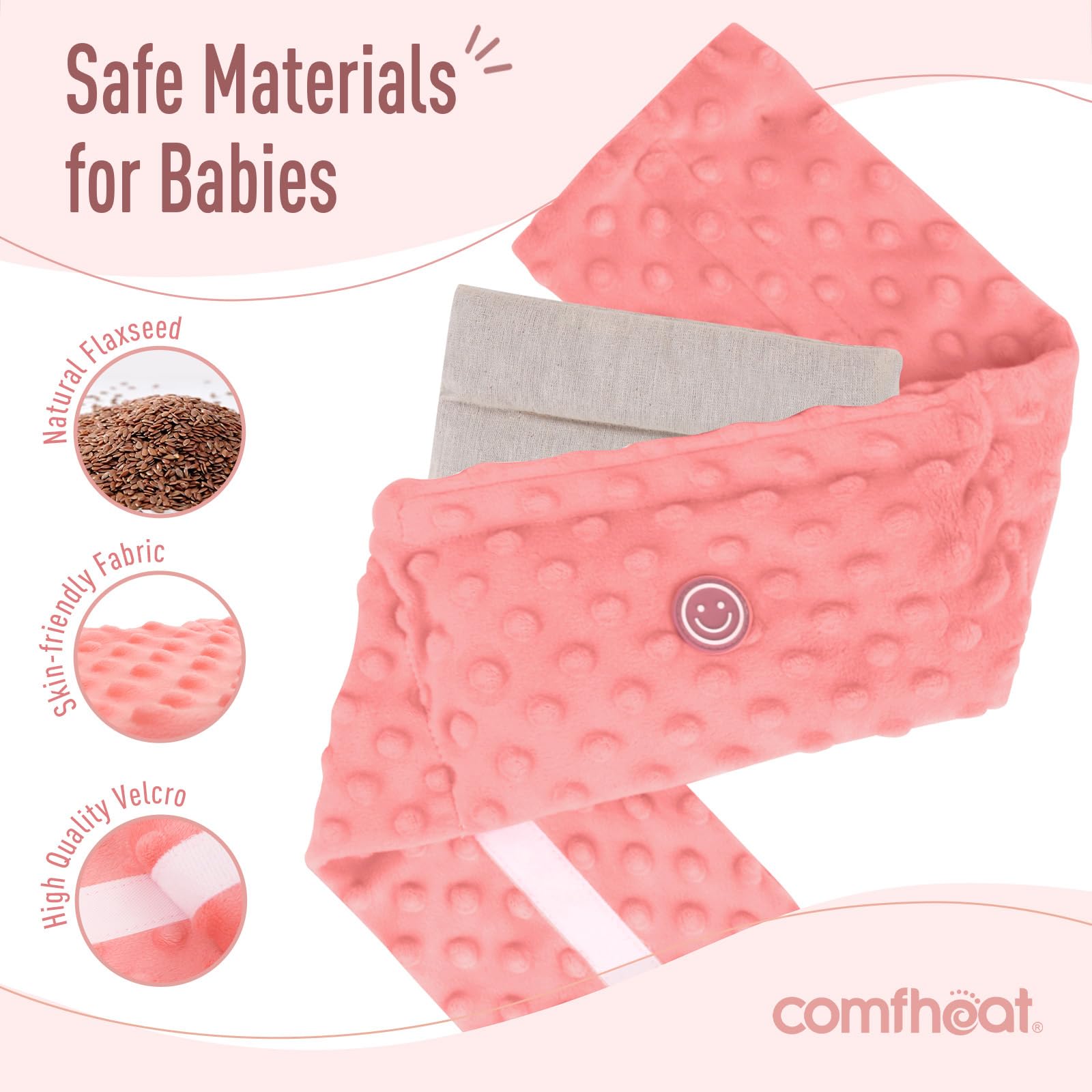 Comfheat flaxseed heat pack ready to warm gently