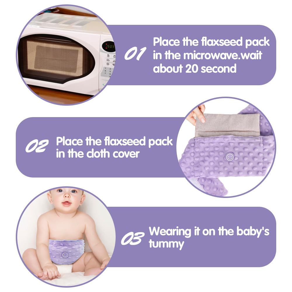 Comfheat infant tummy compression offers gentle soothing pressure.