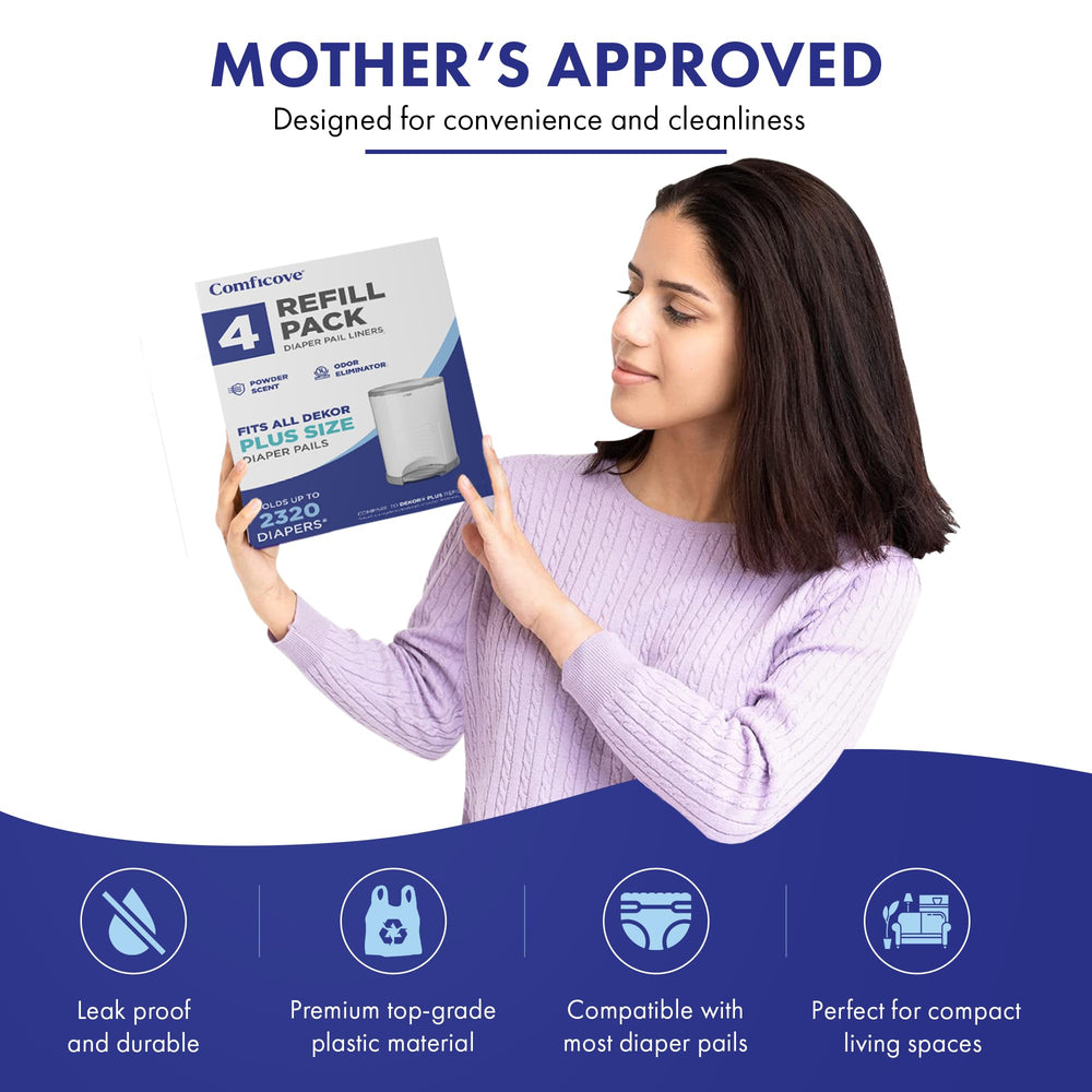 COMFICOVE odor-control liners reduce odors between changes