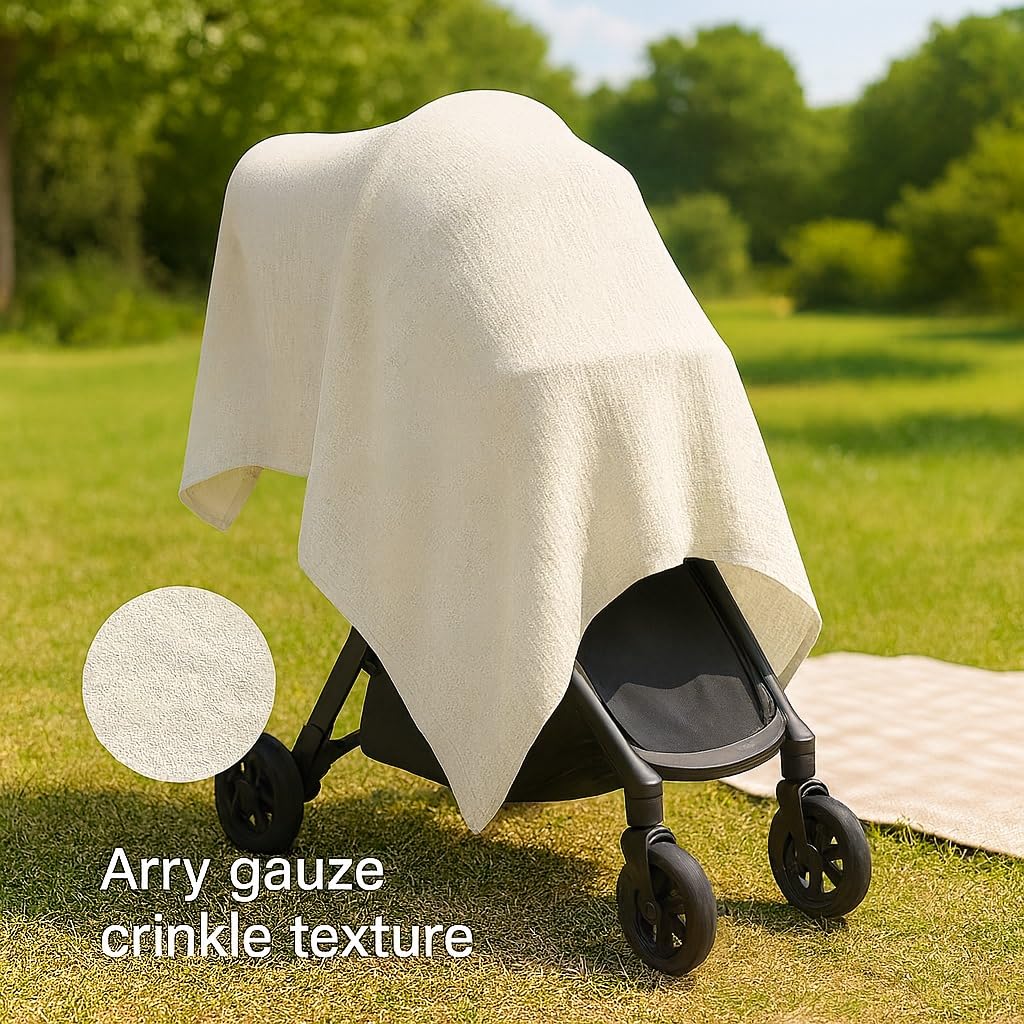 Comforista muslin swaddle blanket white nursery decor fits any room