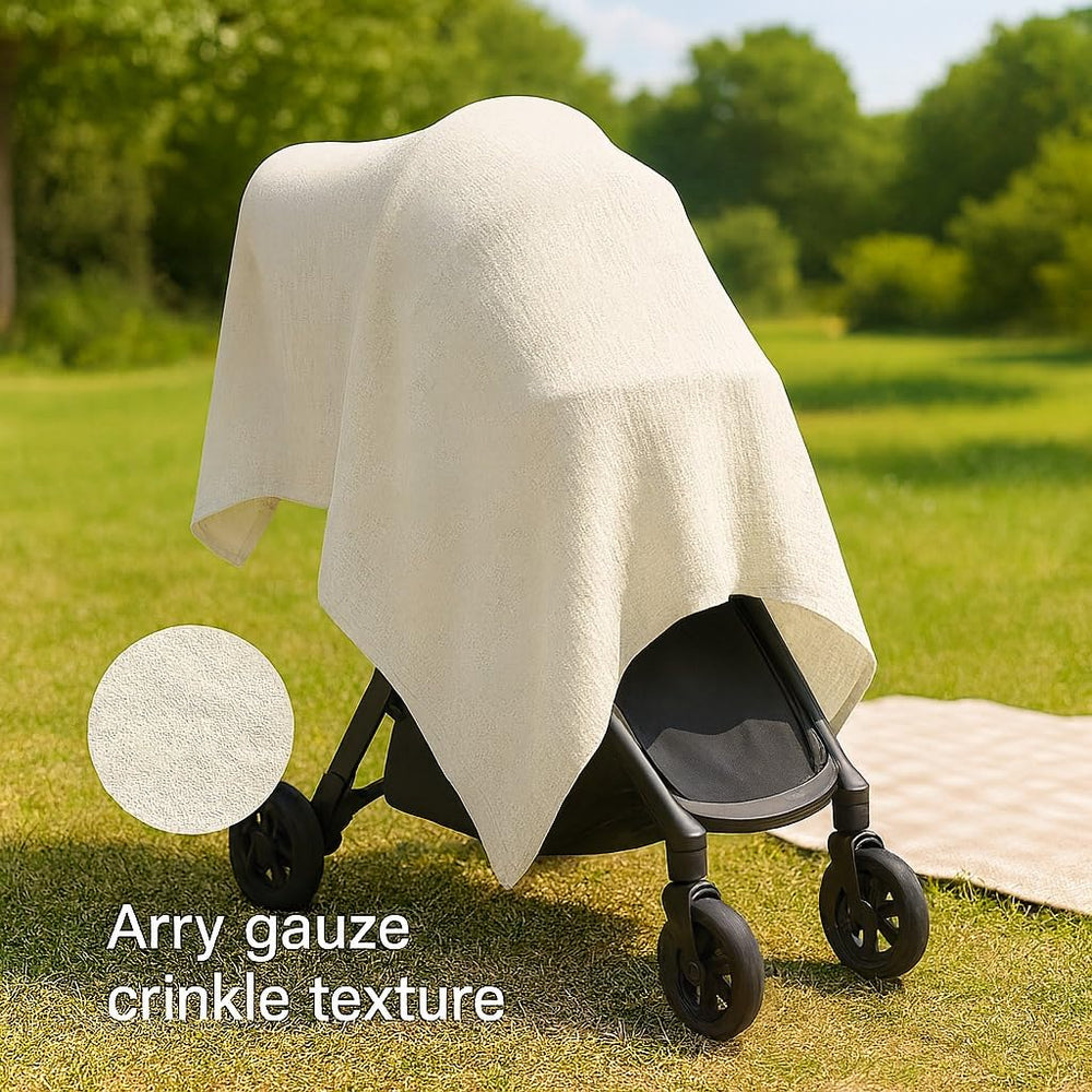 Comforista muslin swaddle blanket white nursery decor fits any room