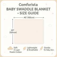 Close-up of ultra-soft muslin texture from Comforista swaddles.